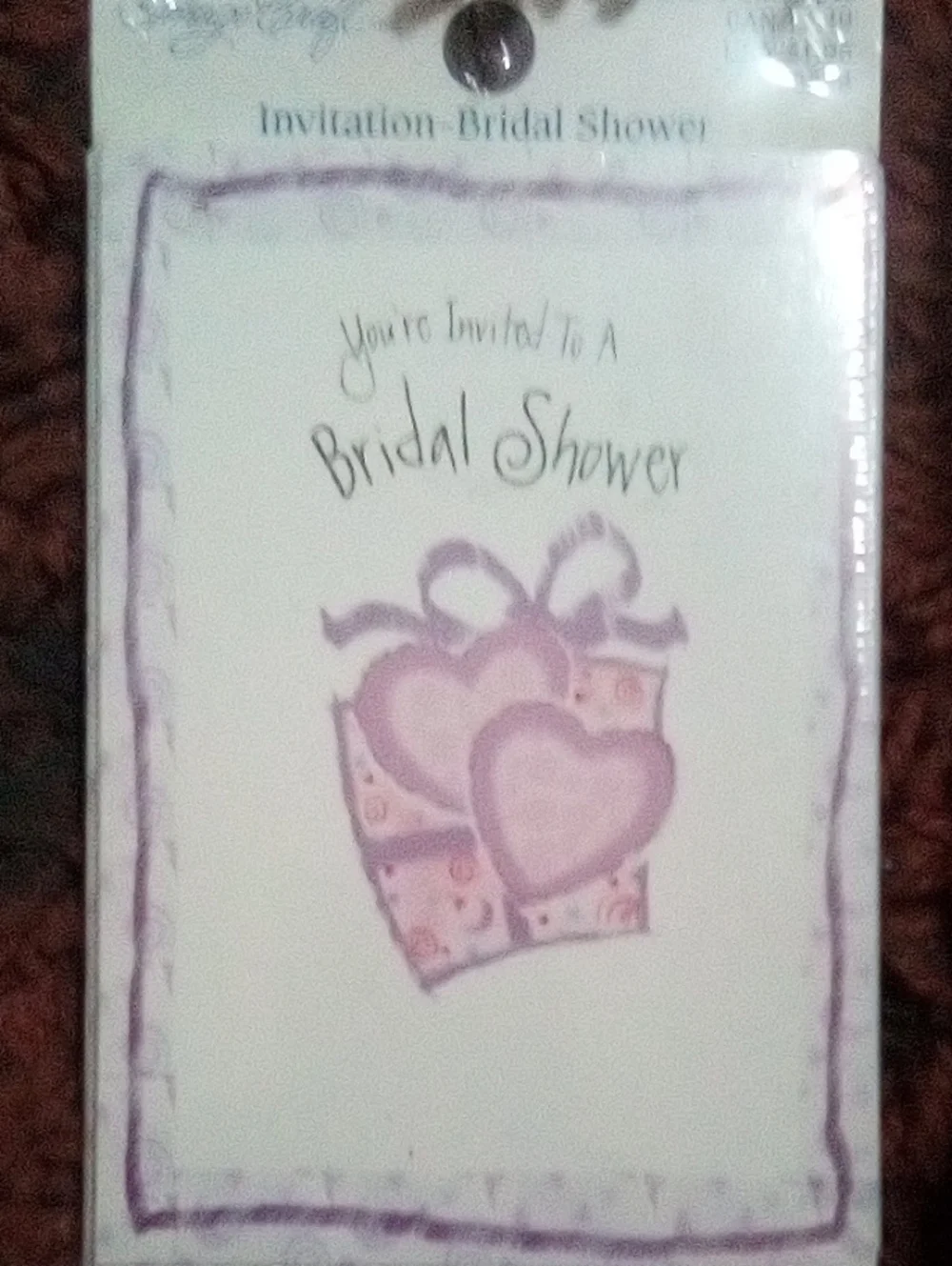 Bridal Shower Invitation Cards – Yellow Umbrella & Lavender Gift Designs 8 Total